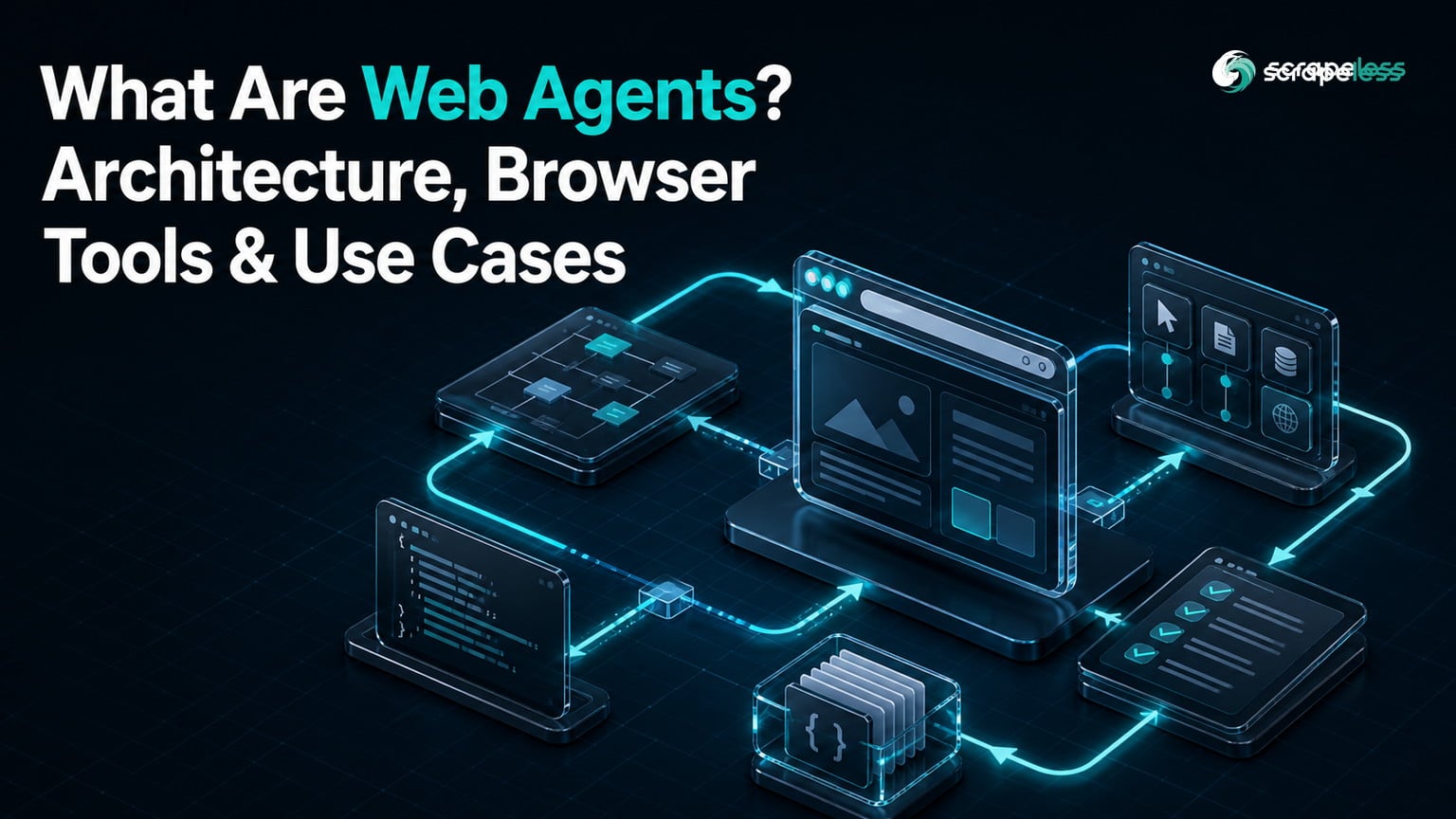 Web agents architecture with browser tools and public-web use cases