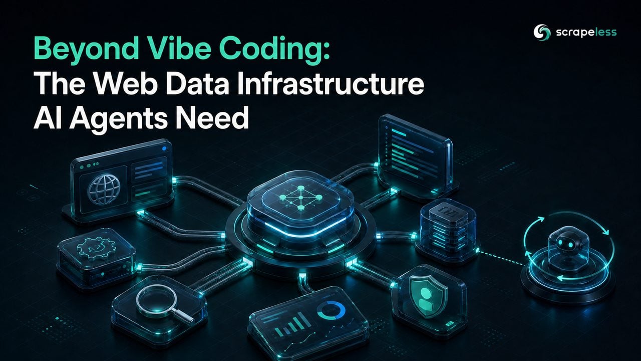 AI agent web data infrastructure connecting browsers APIs evidence permissions and telemetry