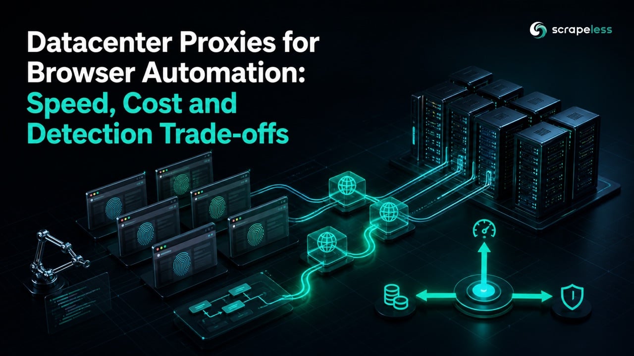 Datacenter proxies for browser automation compared by speed, cost and detection trade-offs