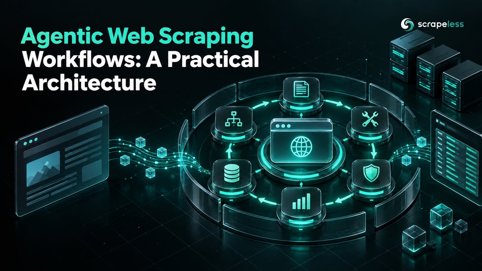 Agentic web scraping workflow with bounded tools, state, validation, and evidence