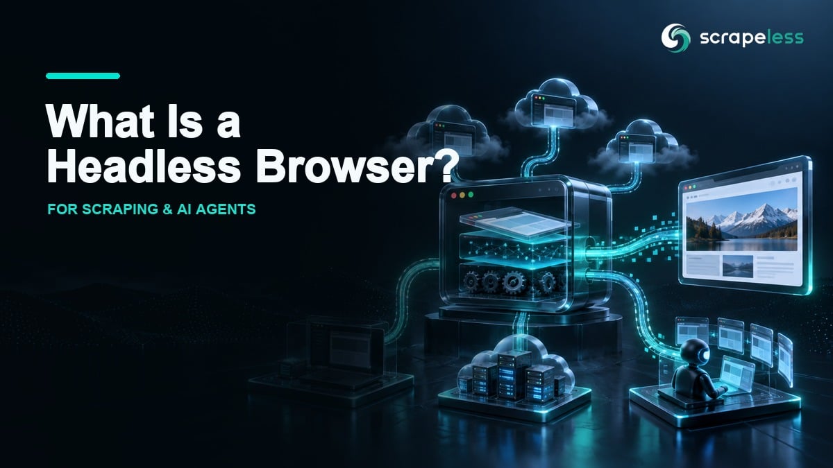 Headless browser architecture for scraping and AI agents